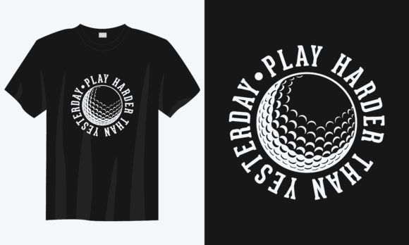 Golf T-shirt Design SVG for Print Templates and Graphics