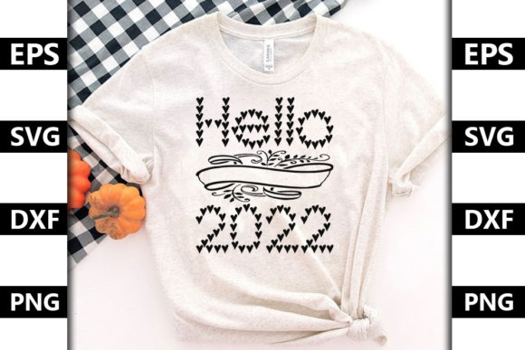 Happy New Year Quote SVG Design for T-Shirt Designs and Graphics