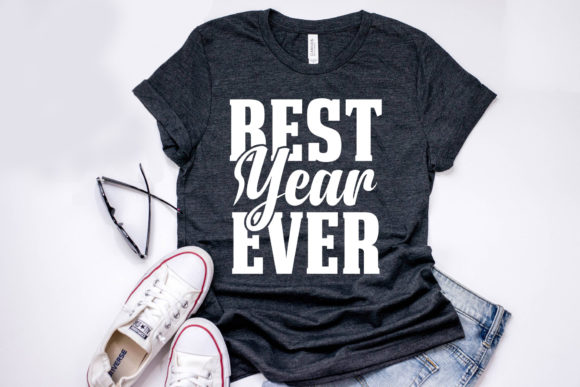 Happy New Year Quote SVG Design for T-Shirt Designs and Graphics