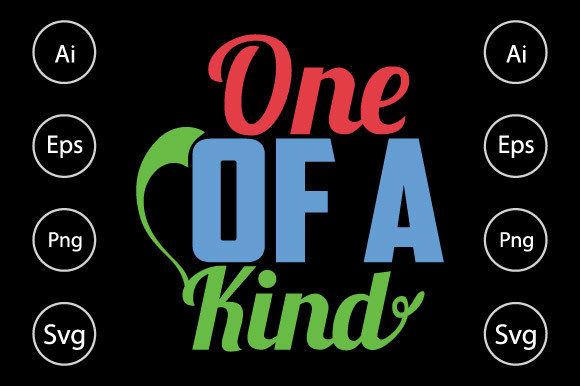One of a Kind Typography T Shirt for Crafts and Graphics